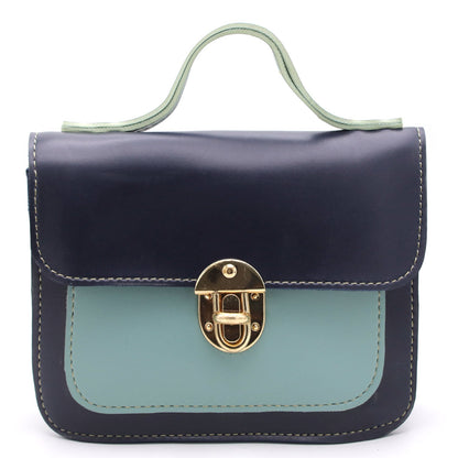 Women's Shoulder Bag - Navy Blue-Tea Pink-Maroon-Sea Green