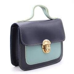 Women's Shoulder Bag - Navy Blue-Tea Pink-Maroon-Sea Green