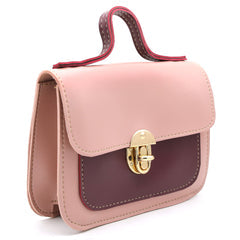 Women's Shoulder Bag - Navy Blue-Tea Pink-Maroon-Sea Green