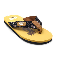 Men's Flip Flop Slider - Yellow- Royal Blue- Black