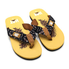 Men's Flip Flop Slider - Yellow- Royal Blue- Black