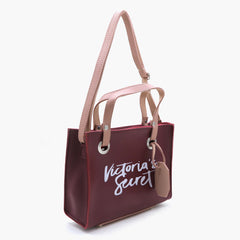 Women's Shoulder Bags - Grey - Maroon - Navy Blue - Brown - Black - Tea Pink - Fawn