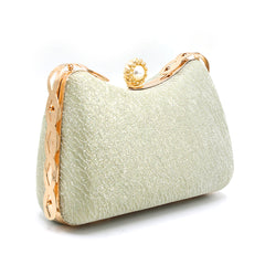 Women's Fancy Clutch - Silver- Peach- Green- Golden