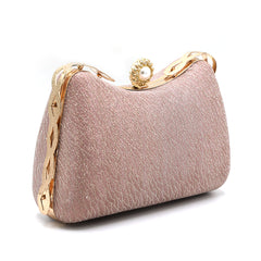 Women's Fancy Clutch - Silver- Peach- Green- Golden