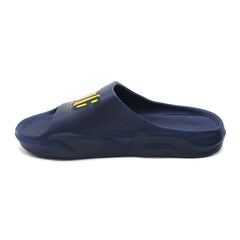 Men's Slider - Navy Blue- Grey