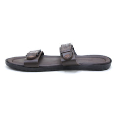 Men's Slipper - Black- Brown