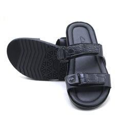 Men's Slipper - Black- Brown