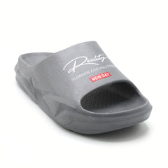 Men's Slider - White- Grey- Blue- Black