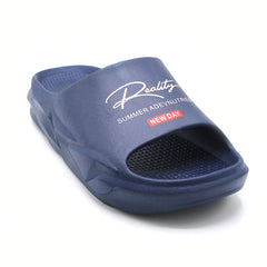 Men's Slider - White- Grey- Blue- Black