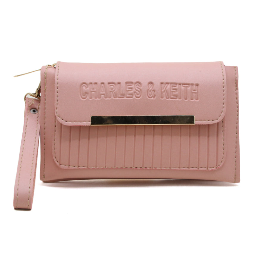 Women's Clutch - Tea Pink- Maroon