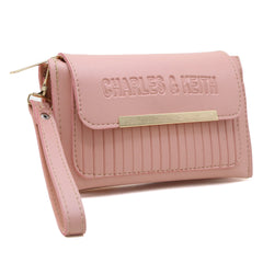 Women's Clutch - Tea Pink- Maroon