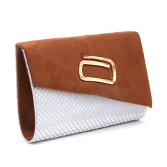 Women's Clutch - Brown- Light Brown- Dark Brown