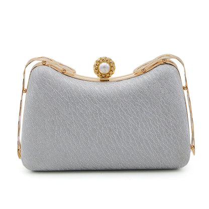 Women's Fancy Clutch - Silver- Peach- Green- Golden