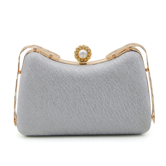 Women's Fancy Clutch - Silver- Peach- Green- Golden