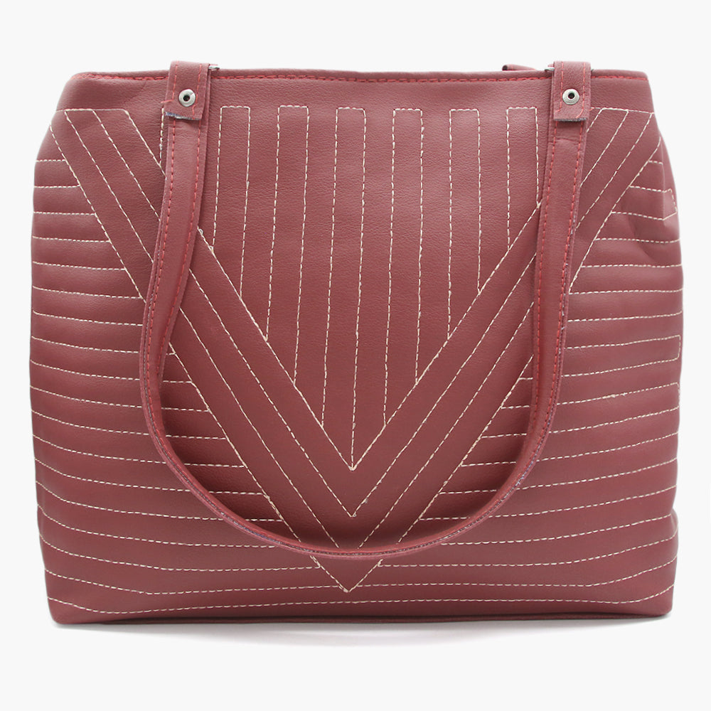 Women's Bag - Dark Brown-Maroon