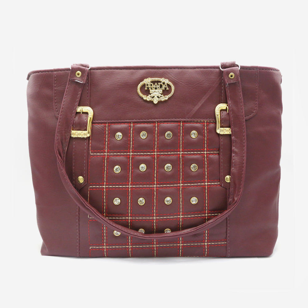 Women's Purse - Dark Brown - Navy Blue - Maroon