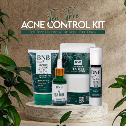 BNB Tea Tree Acne Control Kit Organic Source Facial Kit