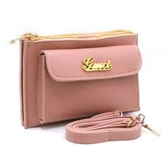 Women's Clutch - Beige- Grey- Peach - Fawn