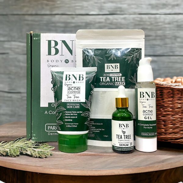 BNB Tea Tree Acne Control Kit Organic Source Facial Kit